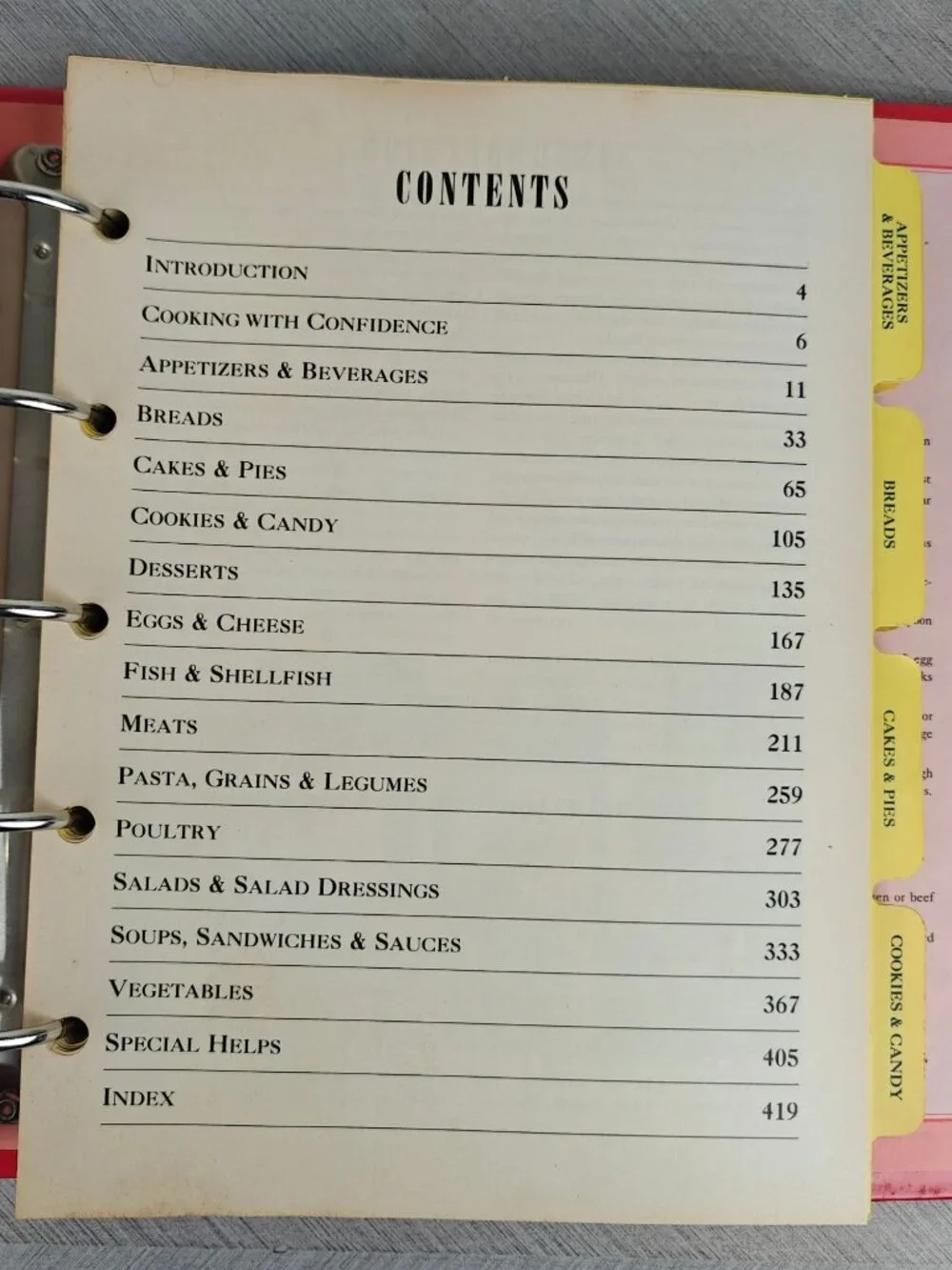 Betty Crocker's 40th Anniversary Cookbook 1991 Seventh Edition Hardcover Binder